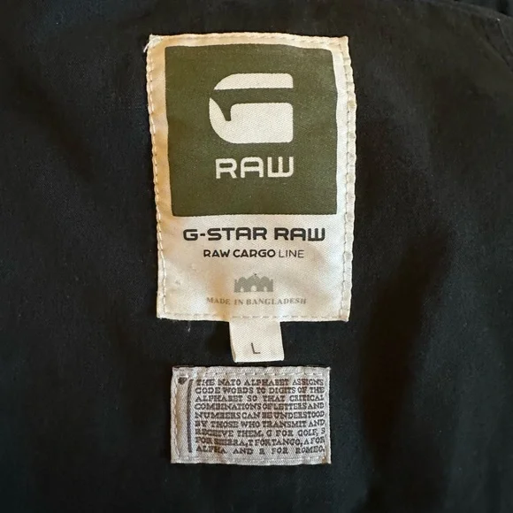 G-Star Dark Blue Military Jacket size large